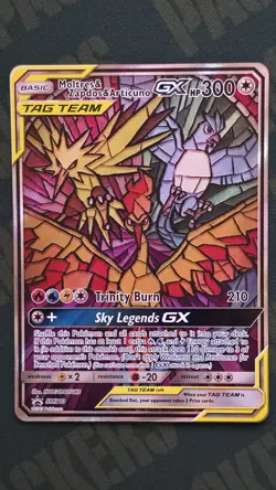 Pokemon TCG Moltres Zapdos Articuno GX SM210 Hidden Fate Promo - Image 3