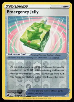 Emergency Jelly 155/195 Reverse Holo Pokemon Silver Tempest LP - Image 1