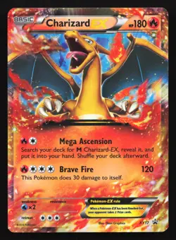 Pokemon Charizard EX XY17 XY Holo Black Star Promo MP - Image 1