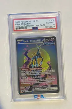Iron Crown ex 206/162 Special Illustration Rare Pokemon Temporal Forces PSA 10 - Image 1