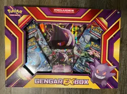 New - Pokemon TCG Gengar Ex Collection Box (2016 Release) - *Slight side loose* - Image 1