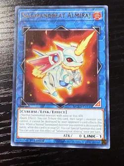 Yu-Gi-Oh! TCG Salamangreat Almiraj MGED-EN144 Gold Rare 1st Edition Near Mint - Image 1