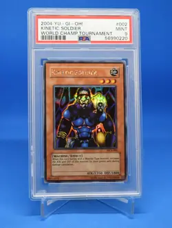 Yu-Gi-Oh! Kinetic Soldier [WC4-002] Prismatic Secret Rare PSA 9 - Image 1