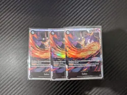 One Piece PRB02 Sabo English Playset PRB02-014 x3 Card Set Best Vol.2 - Image 1