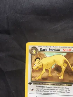 Pokemon Cards: Team Rocket 1st Edition Uncommon: Dark Persian 42/82 - Image 2