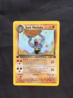 Pokemon Cards: Team Rocket 1st Edition Uncommon: Dark Machoke 40/82 - Image 1