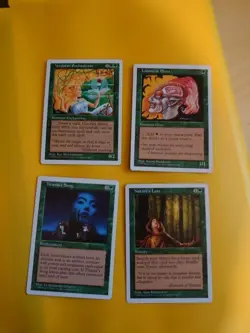Nature's Lore,Titania's Song,LLanwa Elves Verduran Enchantress MTG 4 Card 5th ed - Image 1