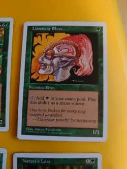 Nature's Lore,Titania's Song,LLanwa Elves Verduran Enchantress MTG 4 Card 5th ed - Image 3
