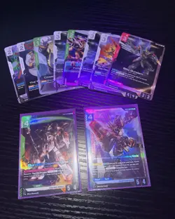 2 LRs & 8 Rare Gundam Card Game TCG: New type Rising Card Lot - Image 1