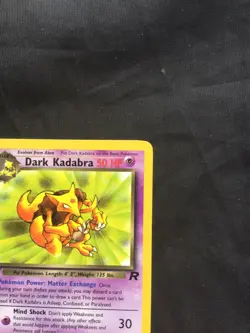 Pokemon Cards: Team Rocket 1st Edition Uncommon: Dark Kadabra 39/82 - Image 3