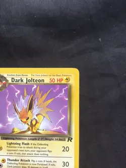 Pokemon Cards: Team Rocket 1st Edition Uncommon: Dark Jolteon 38/82 - Image 3