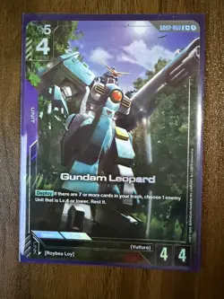 Gundam TCG Card Game Dual Impact GD02-060 U+ Gundam Leopard Alt Art Rare - Image 1