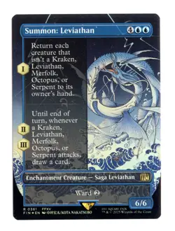 Summon: Leviathan (Borderless) R 361 Foil Final Fantasy MTG Card NM - Image 1
