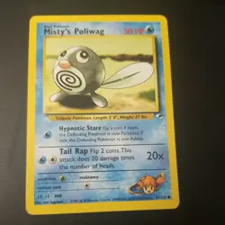 MISTY’S POLIWAG 87/132 - Gym Heroes Set - VINTAGE WOTC Pokemon Card - NM - Image 1
