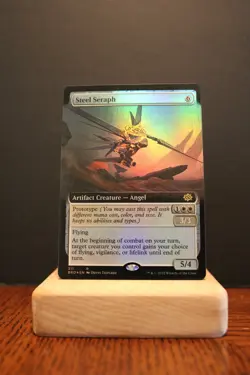 Steel Seraph Foil Rare LP Extended Art The Brothers' War MTG Cards | ManaFam | - Image 1