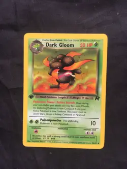 Pokemon Cards: Team Rocket 1st Edition Uncommon: Dark Gloom 36/82 - Image 1