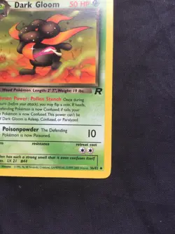Pokemon Cards: Team Rocket 1st Edition Uncommon: Dark Gloom 36/82 - Image 4