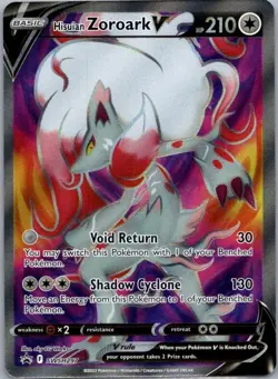 Pokemon Card Hisuian Zoroark V SWSH297 Black Star Promo - Near Mint - Image 1