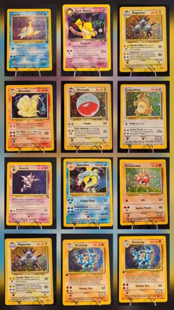 Vintage Pokemon Holo Lot (12 Cards) - Base, Jungle, Fossil, Team Rocket -... - Image 1