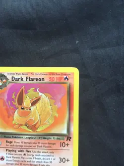 Pokemon Cards: Team Rocket 1st Edition Uncommon: Dark Flareon 35/82 - Image 3