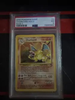 Pokemon TCG Charizard Base Set 2 Holo Unlimited Rare Card 4/130 PSA 5 - Image 1