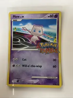 Mew Rumble 10/16 Holo Rare Pokemon Card 2009 Nintendo EXCLUSIVE PROMO - Image 1