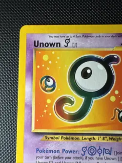 Unown J Pokemon 38/53 Black Star Promo Card Nm/lp - Image 2
