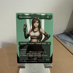 Magic the Gathering Tifa Lockhart Borderless Card NM Condition (Non foil) - Image 1