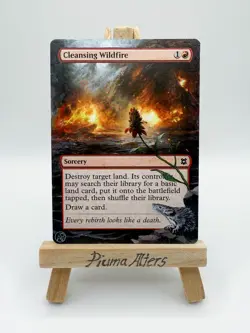Cleansing Wildfire MTG Hand Painted Alter (Version 4) - Image 1