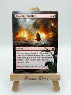 Cleansing Wildfire MTG Hand Painted Alter (Version 2) - Image 1
