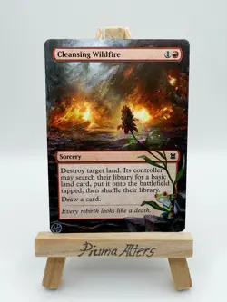 Cleansing Wildfire MTG Hand Painted Alter (Version 1) - Image 1