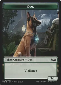MTG Cat (016) // Dog Double-Sided Token Normal NM The List Reprints Magic 16 // - Image 1