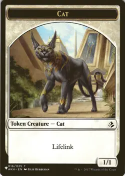 MTG Cat (016) // Dog Double-Sided Token Normal NM The List Reprints Magic 16 // - Image 2