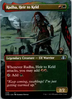 Radha, Heir to Keld (Borderless) U Dominaria Remastered 446 NM - Image 1