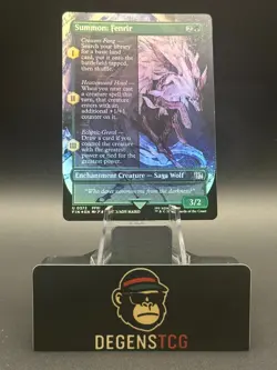 Summon: Fenrir 0372 (Borderless) Final Fantasy Foil mtg english - Image 1