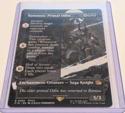 Summon: Primal Odin (Borderless) Regular: Final Fantasy MTG (NM) - Image 1