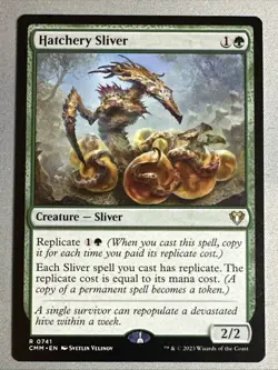 MTG / Hatchery Sliver / CMM / #741 / Regular / Rare / NM - Image 1