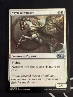 1x Foil Vryn Wingmare (43) Core Set 2021 LP MTG Magic the Gathering x1 MKE - Image 1