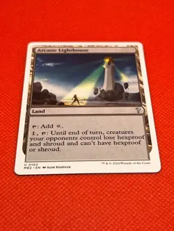 MTG Arcane Lighthouse(White Border) Mystery Booster 2 Regular - Image 2