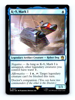 #47 2023 Doctor Who K-9, Mark I Rare - Image 1