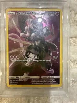 Pokemon TCG Armored Mewtwo PSA 7 Promo Fall 2019 SM Black Star - Image 4