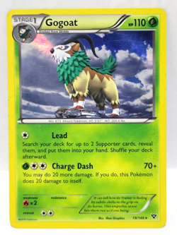Pokemon TCG Gogoat 19/146 XY Base Set Holo Rare Lightly Played - Image 1