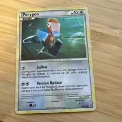 Porygon Pokemon HeartGold SoulSilver Black Star Promo HGSS22 2010 Moderate Play - Image 2