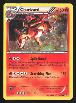 Pokemon Charizard 19/113 Legendary Treasures Cosmso Holo Rare HP - Image 1