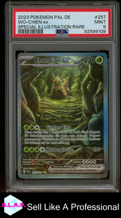 WO-CHIEN EX SPECI4L ILL RARE POKEMON GER PAL DE-PALDEA EVOLVED 2023 257 PSA 9 - Image 1