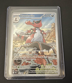 Pokemon TCG Krookodile - 137/086 - SV: Black Bolt Illustration Rare IR NM/M - Image 1