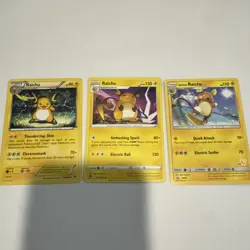 Raichu 49/162 Raichu 50/195 Alolan Raichu Sm65 Black Star Promo TCG Nm Pokemon - Image 1