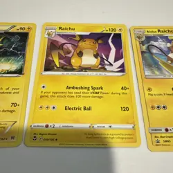 Raichu 49/162 Raichu 50/195 Alolan Raichu Sm65 Black Star Promo TCG Nm Pokemon - Image 4
