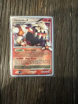 Pokemon HEATRAN LV.X DP31 (Holo Rare) Diamond and Pearl Promos - HP/Heavy Play - Image 1