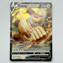 Pokemon Slaking V 058/078 Pokemon GO TCG Ultra Rare Holo NM - Image 1